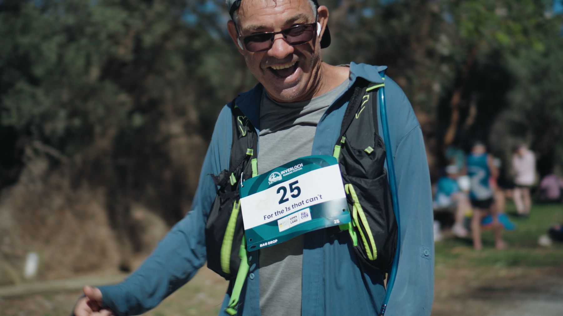 Runner wearing a For the 1s that can't bib