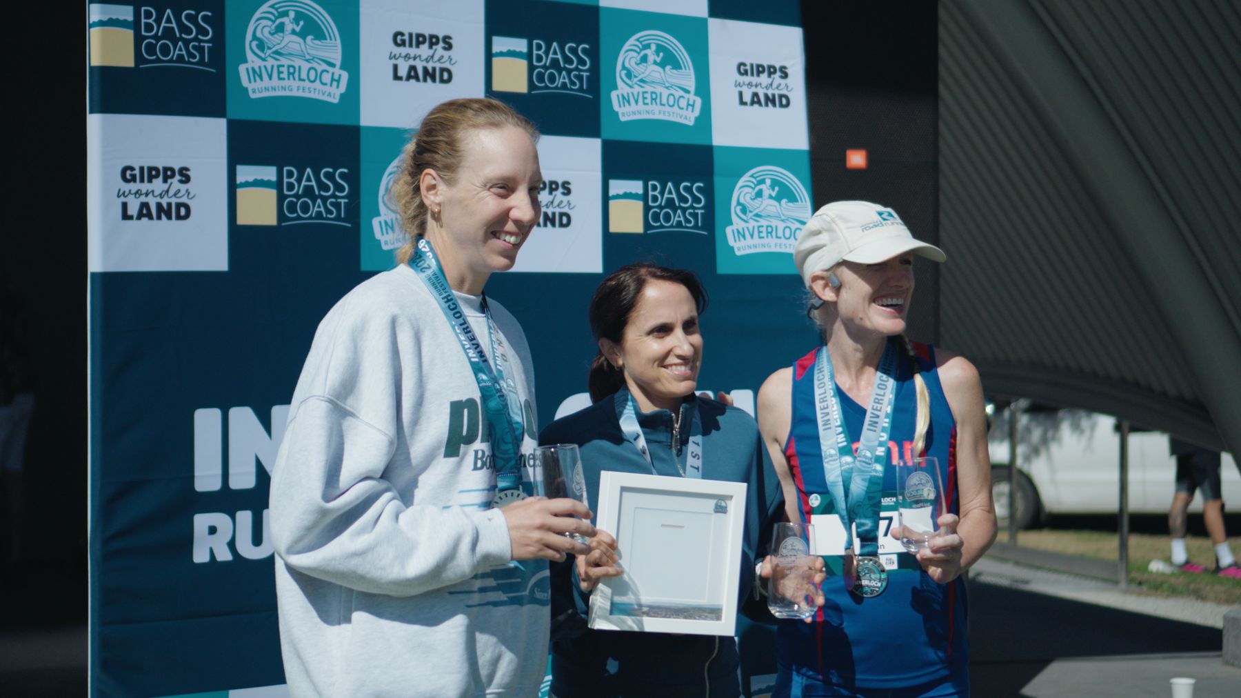 Podium presentation on race weekend